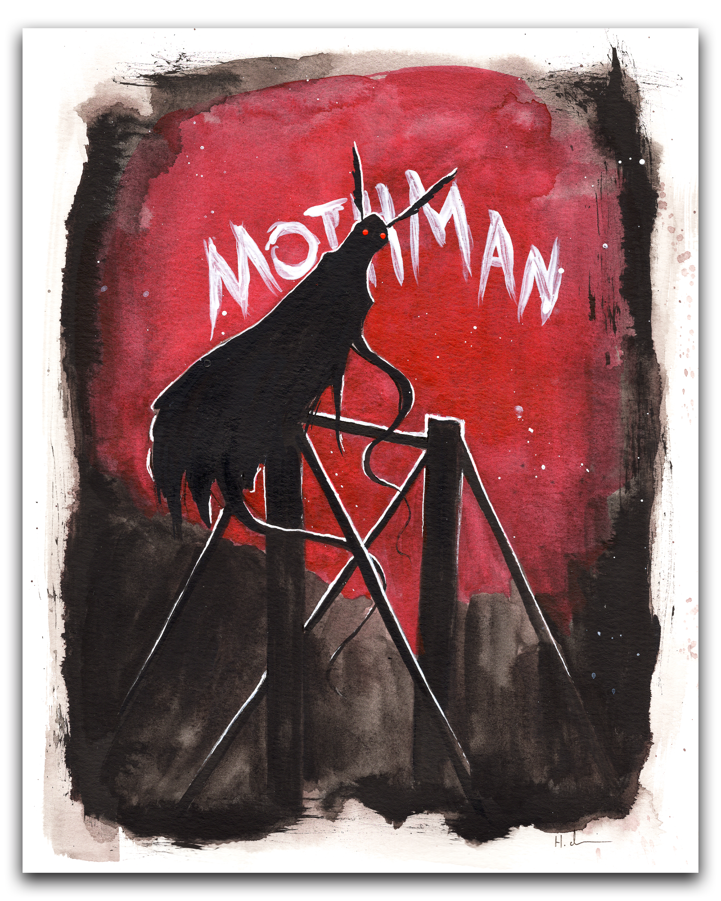 Mothman Red Print