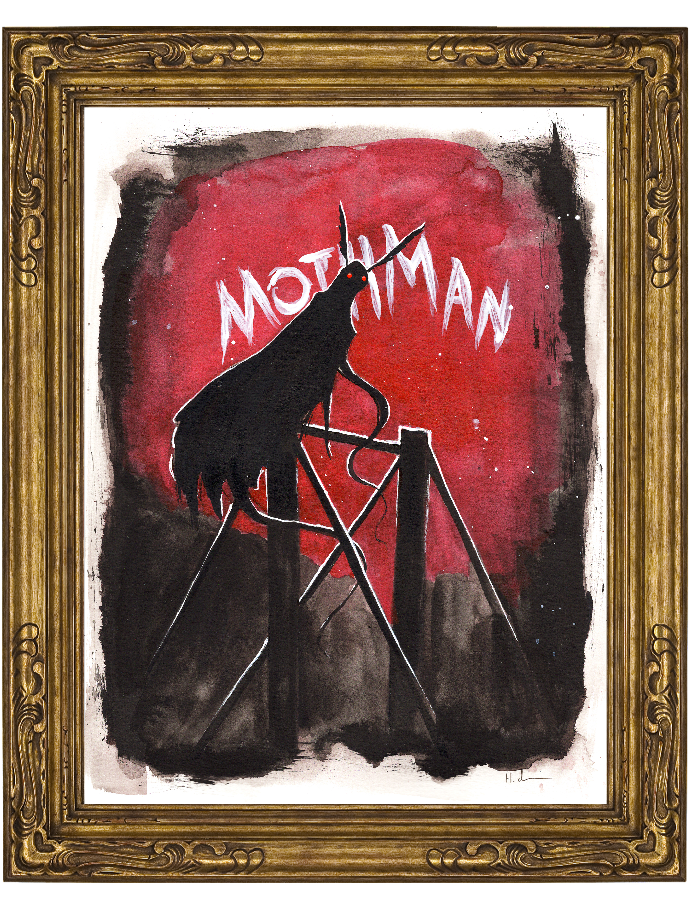 Mothman Red Print